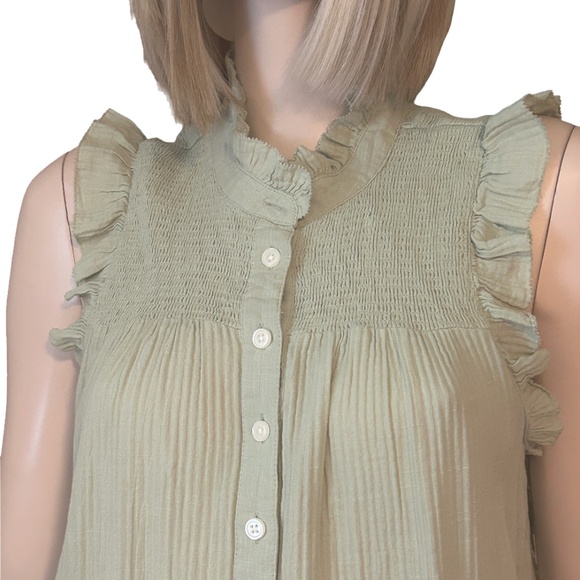 J. Crew Re-Imagined Earth Friendly Cotton Lightweight Cotton Ruffle Details - Picture 9 of 16